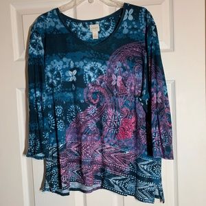 Chico’s Sz 3 embellished top